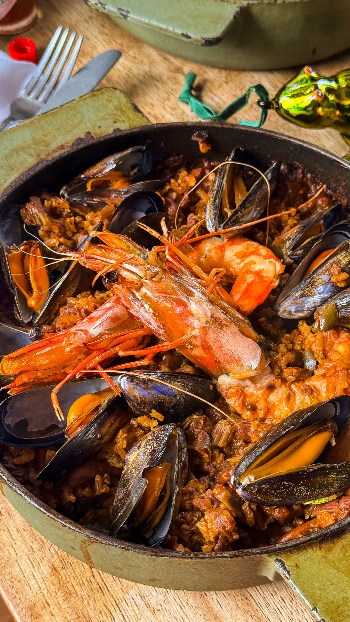 Shrimp and mussels jambalaya at Plaquemine Lock Shrimp and mussels jambalaya from the festive sharing menu at Plaquemine Lock